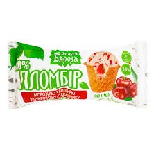 Helado de cerezas en gofre de azúcar vasito 90g
