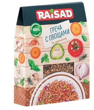 Гарнір Греча з овочами RaiSad по-домашньому, 200 г