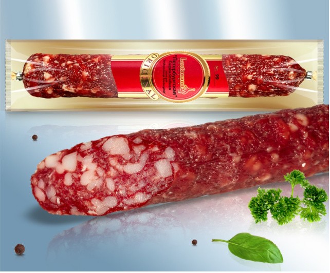 Ковбаса Сирокопчена "Петербурзька" 250 г