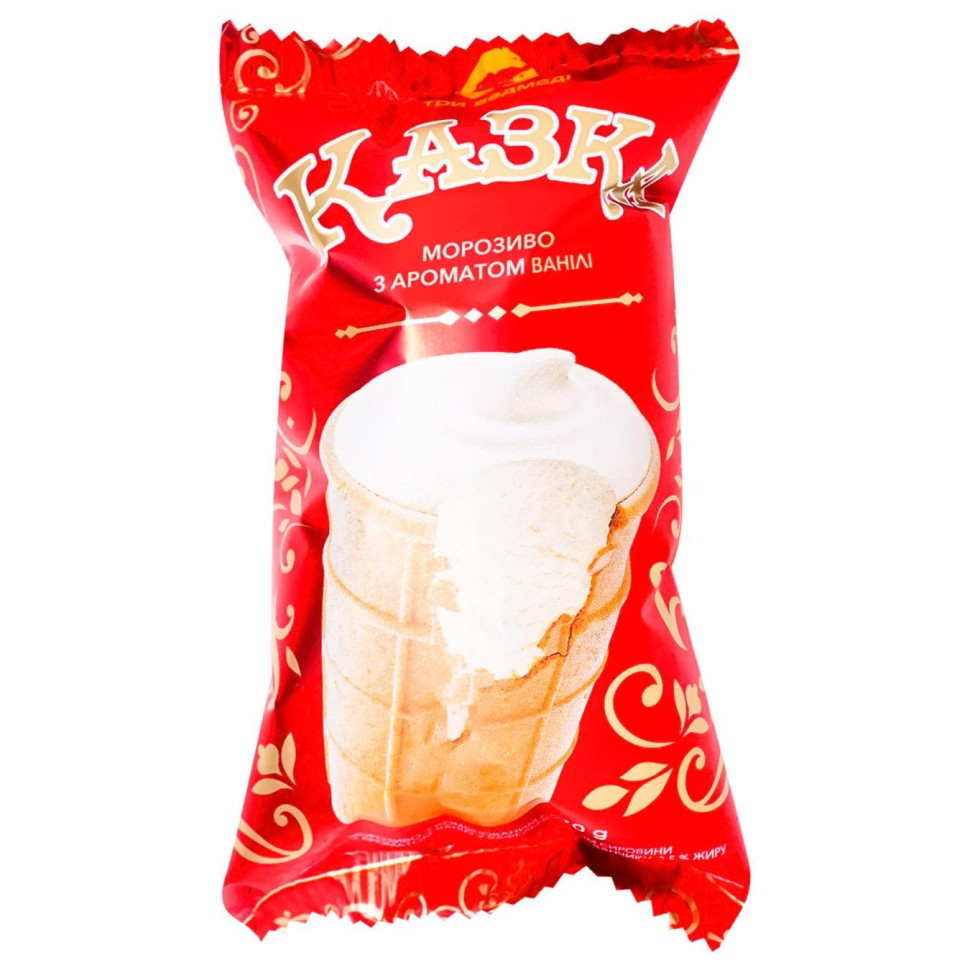 Sorvete com sabor de baunilha Kazka 70g