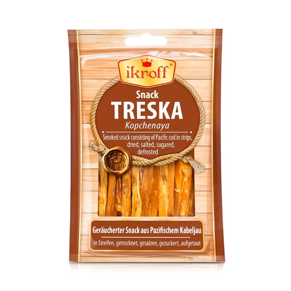 Snack de tiras de tentempie de bacalao, 36 g