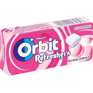 Chicle Orbit menta burbuja 16 g
