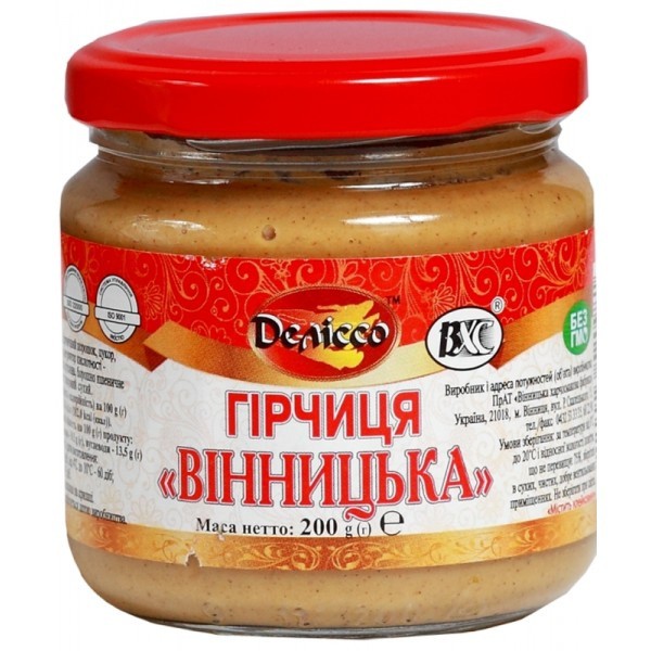 Горчица «Винницкая» ВХС Делиссо 200 г