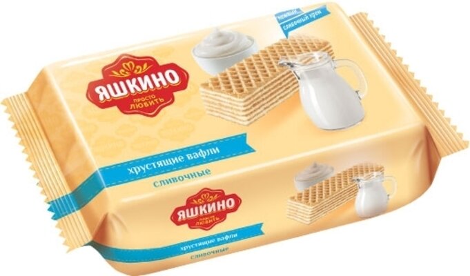 Dulce ruso. Barquillos "Yashkino", 200 g