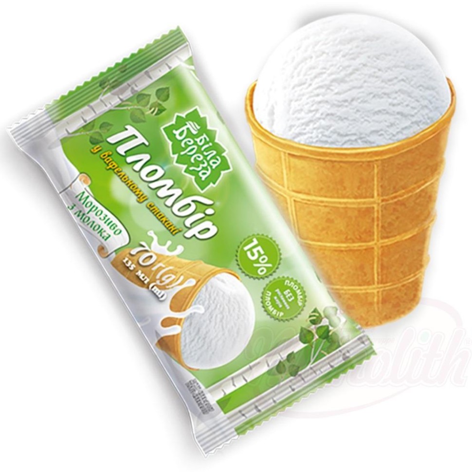 Helado Plombir Аbedul blanco 70 gr