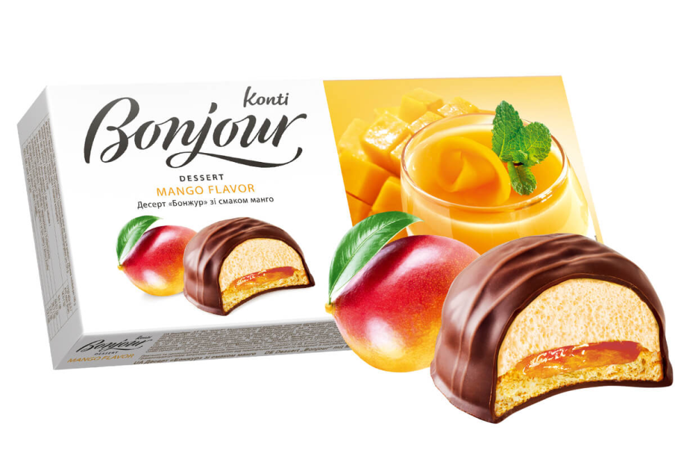 Десерт Бонжур со вкусом манго 232г