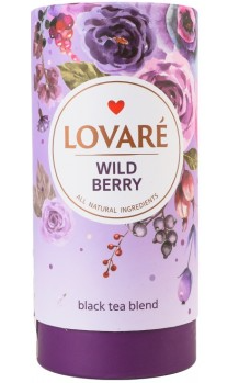 Чай LOVARE wild berry тубус 80г