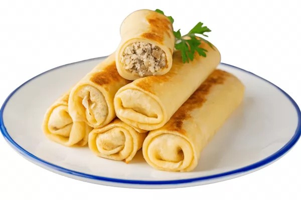 Блинчики с начинкой курица и шампиньоны 500г