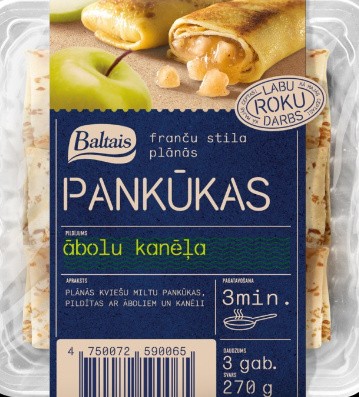 ULAN Млинець з яблуком та корицею заморожений 270g BALTAIS