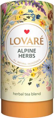 Чай LOVARE Альпийские травы тубус 80г