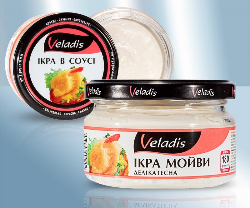 Ікра мойви в соусі, делікатесна, 180 г
