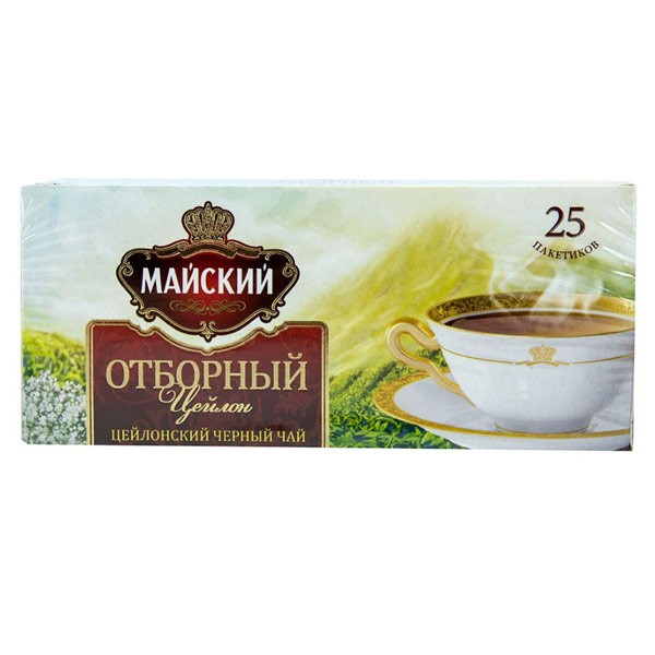 Té negro Mayskiy Otborny 25 sobres