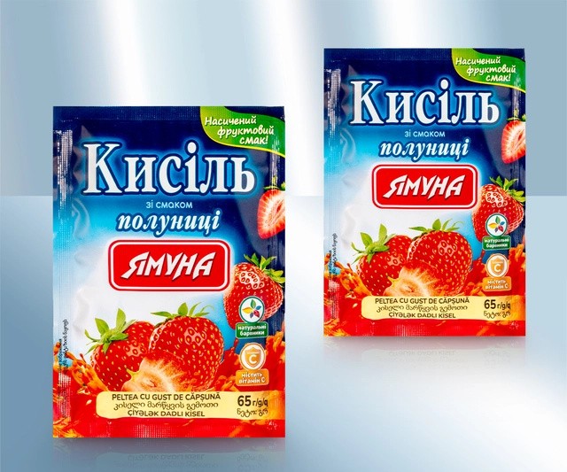 Кисель со вкусом клубники 65г
