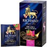 Richard Royal Rose té negro, con rosa, 25 paquetes de 0,08 g