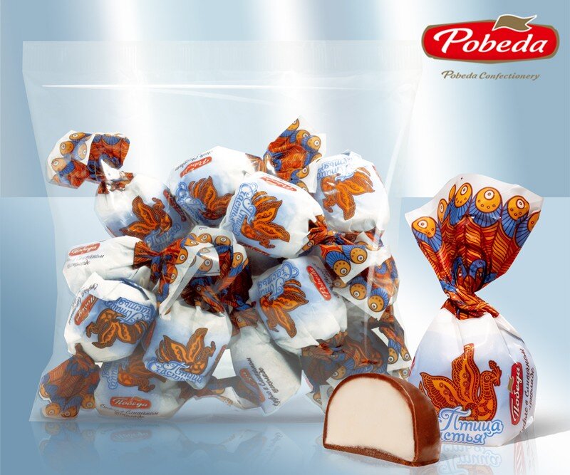 Конфеты шоколадные "Птица счастья", 100 г