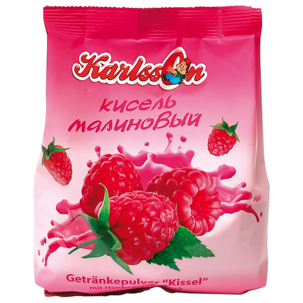  Postre Kisel en polvo con sabor a frambuesa, 240 g