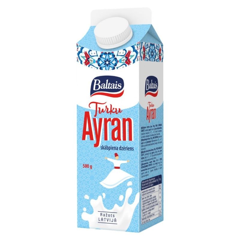 Bebida clásica de leche fermentada "AYRAN" 500g BALTAIS