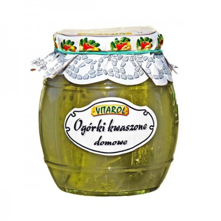 Pepinos encurtidos caseros Ogorki Kwaszone Vitarol 750 g.