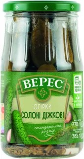 Огурцы соленые бочковые Верес 770 г