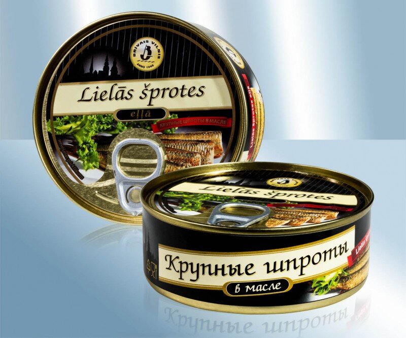 Шпроты крупные в масле, 240 г
