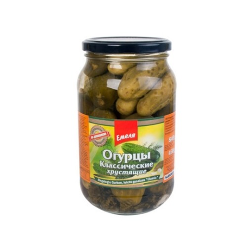 Огурцы хрустящие классик 430г