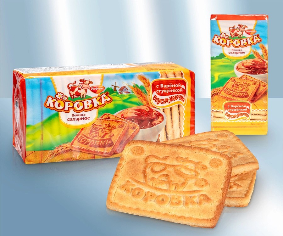 Печенье сахарное с вареной сгущенкой 280г