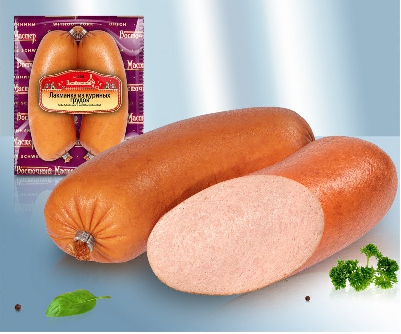 Linguiça cozida Lackman de peito de frango 500 g