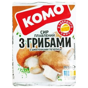 Сыр плавленый Комо с грибами 35% 75г