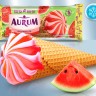 Helado sabor sandía en cono de galleta con glaseado de cacao, 98 g