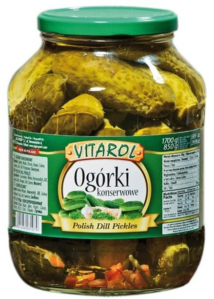 Pepinos em lata Vitarol 1700g