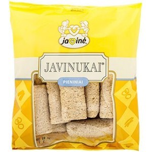 JAVINĖ, palitos de maíz con sabor a leche, 150 g