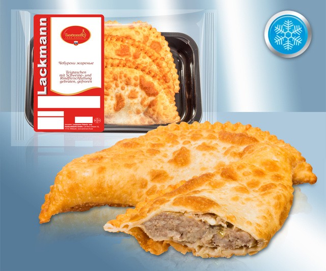 Empanadas con carne picada de cerdo y ternera, fritas, congeladas 300g