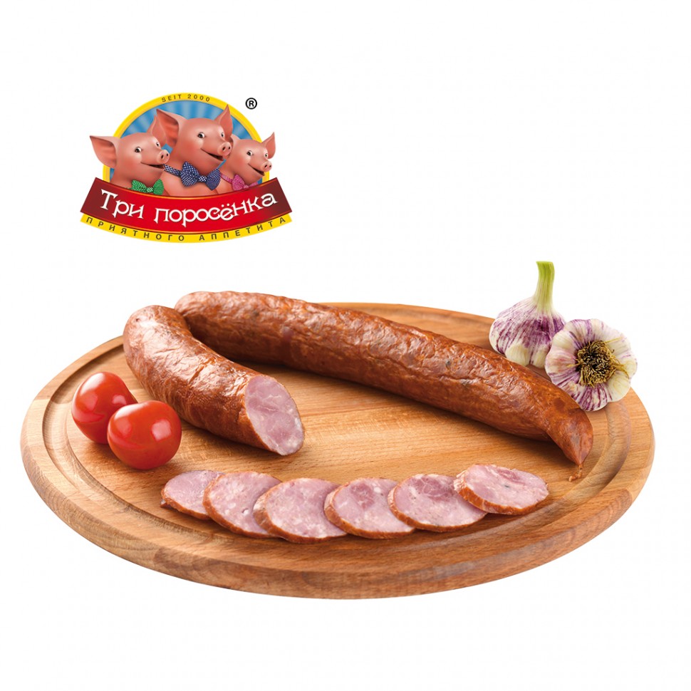 Колбаса "Улётная" с чесноком, 380 г