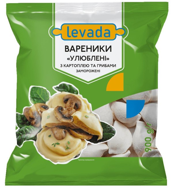 Вареники с картофелем и грибами Любимые 900г Levada