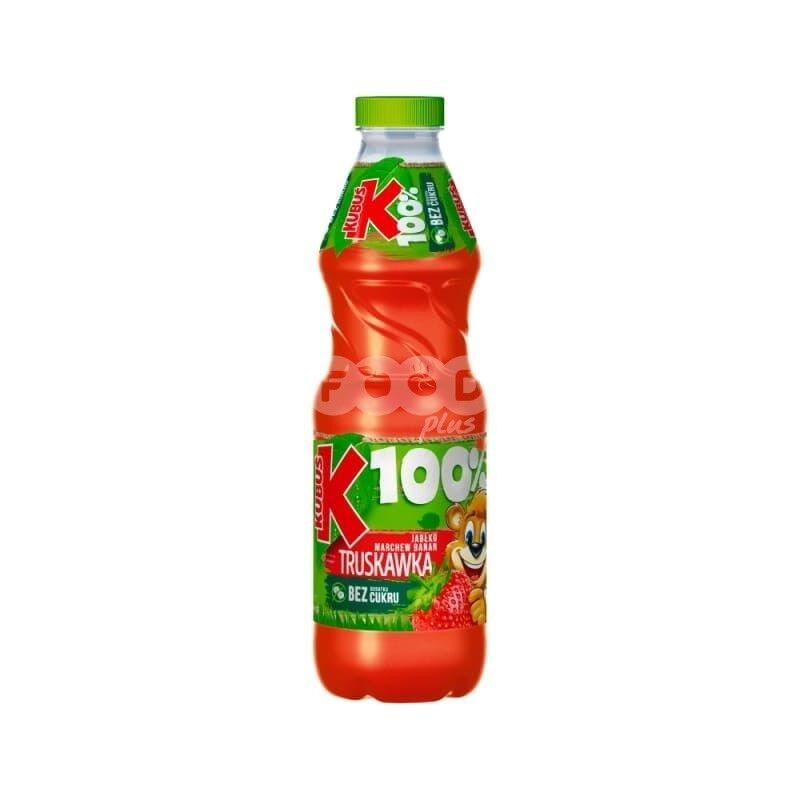 Zumo de frutas y verduras 100% manzana zanahoria plátano fresa, 850 ml