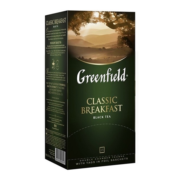 Té negro Greenfield Classic desayuno pack 25