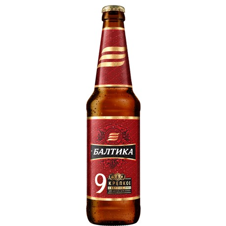 Cerveza rusa "Baltika 9" Extra Lager, 0.45 l