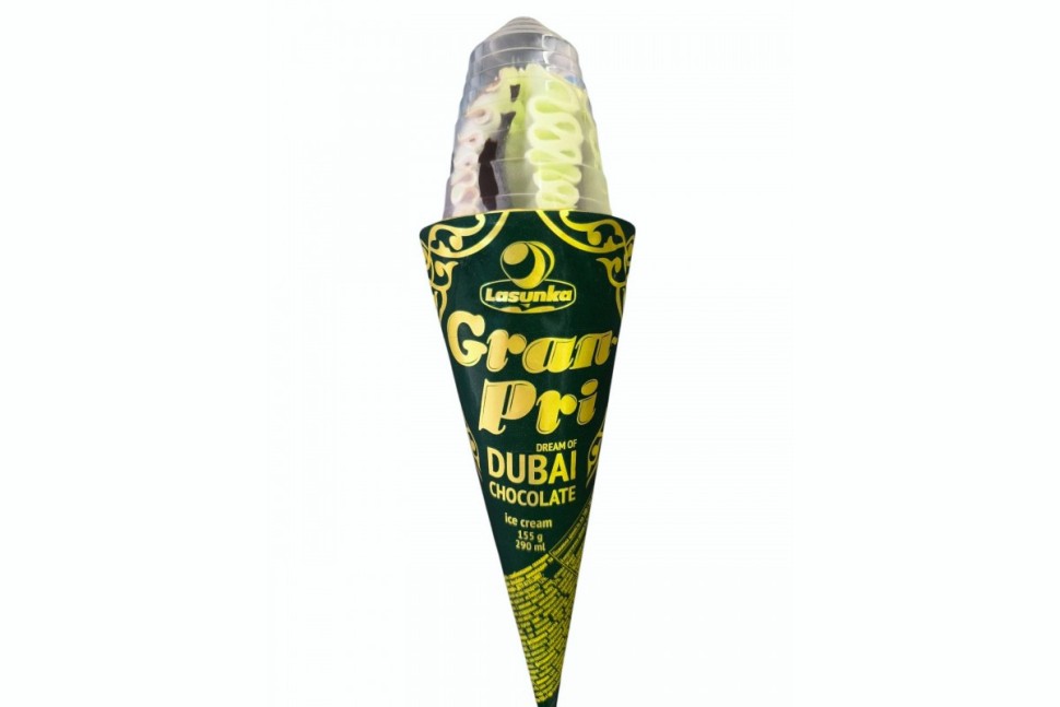Helado GRAND PRIX Dubai Chocolate LASUNKA 155g.