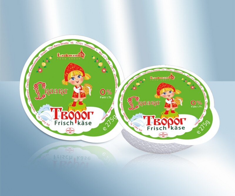 Творог Lackmann "Молочная сказка" 0% жирности, 275 г