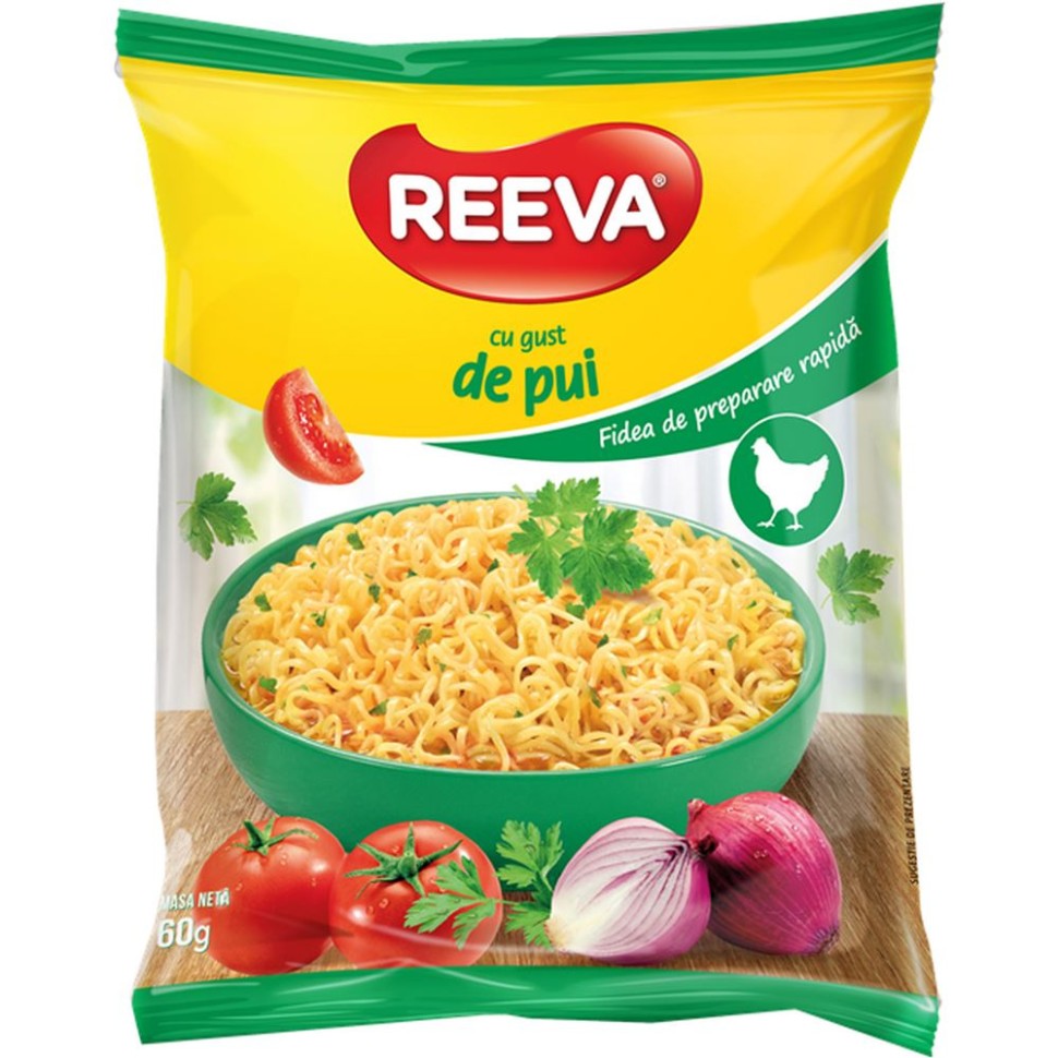 Лапша быстрого приготовления с курицей "Reeeva", 60gr