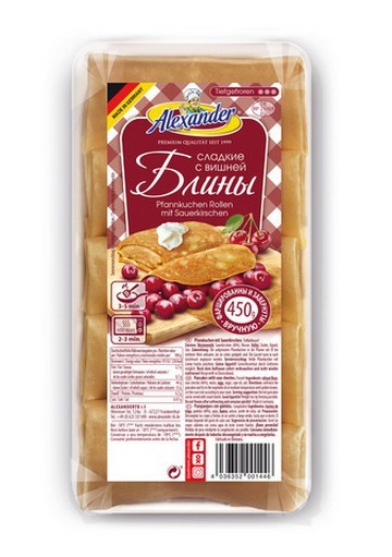 Tortitas con cerezas 450g