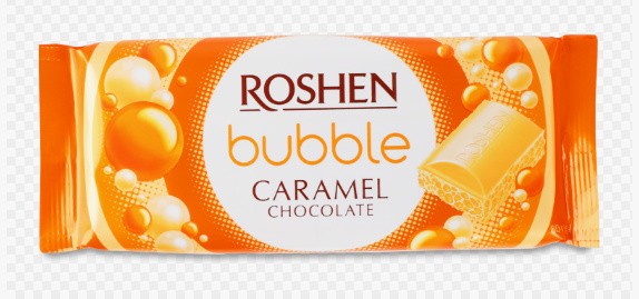 Шоколад Roshen Рошен пористый белый карамельный 80г