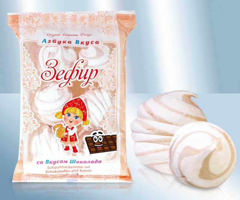 Зефир "Азбука вкуса" крем-шоколад, 320 г