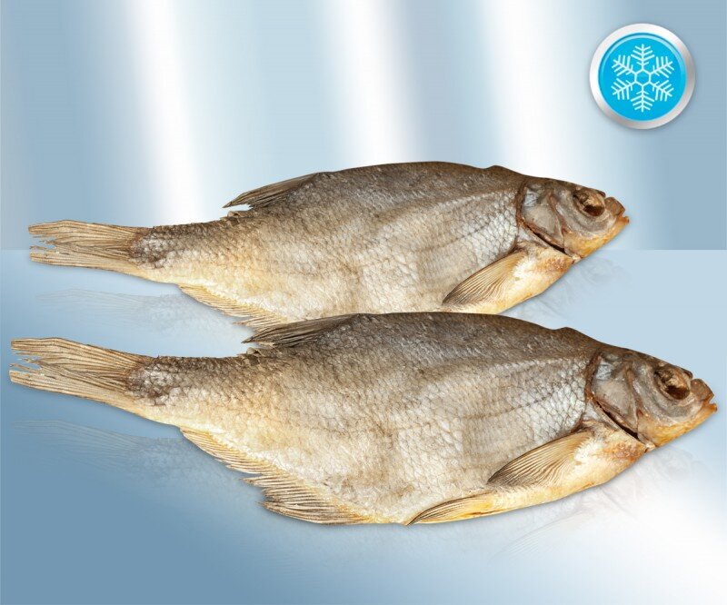 Besugo seco, con cabeza, sin eviscerar, 29-38 cm, 420 g
