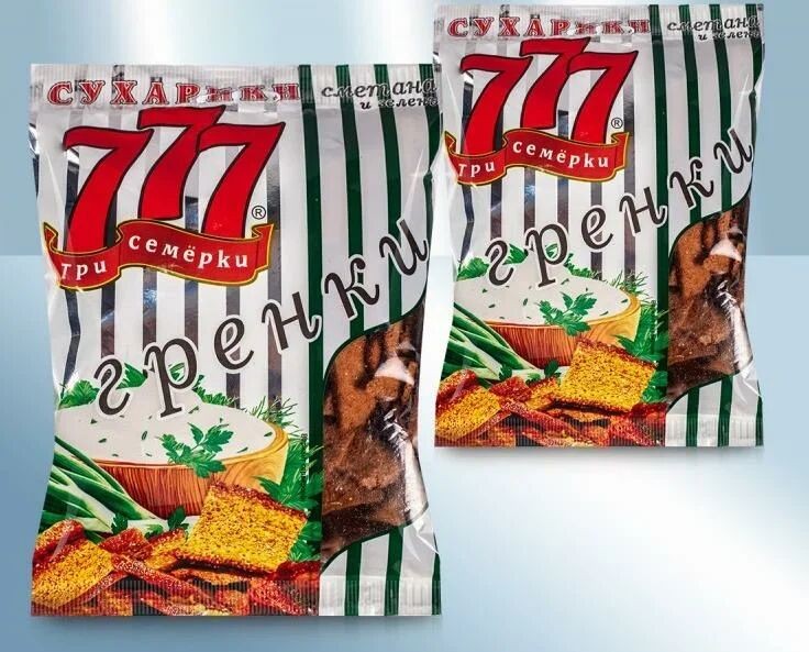 Гренки со вкусом сметаны и зелени, 50 г