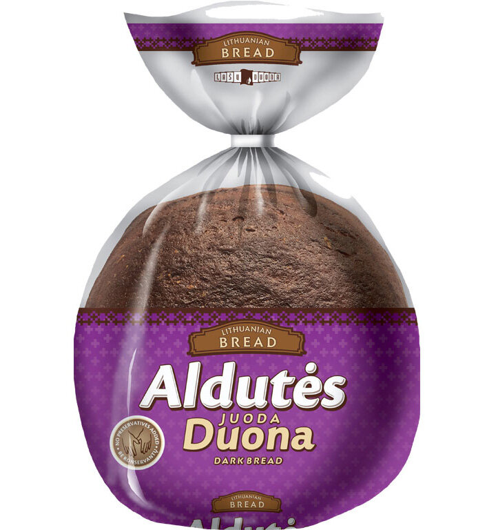 Хліб литовський чорний "Aldutes" нарізаний, 900 г