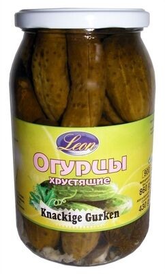 Pepinos crujientes "LEON", 0,9 l