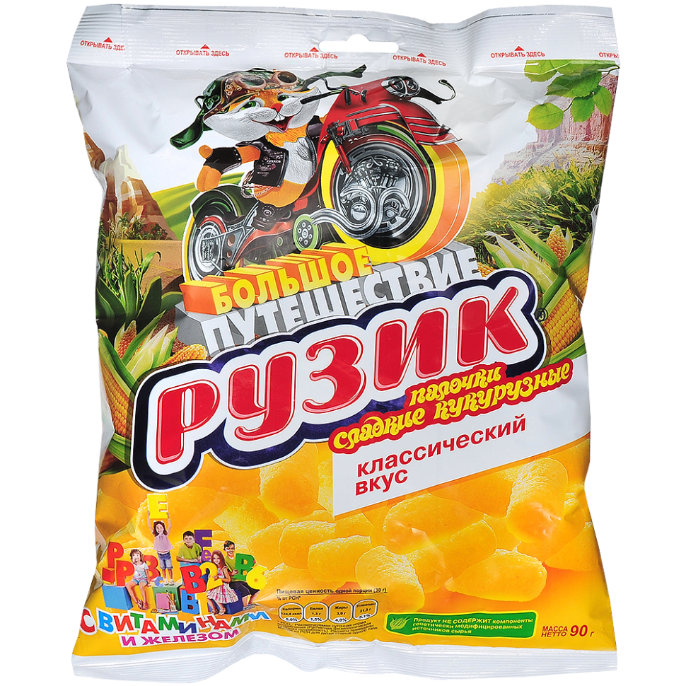 Palitos de maíz Ruzik, 90 g