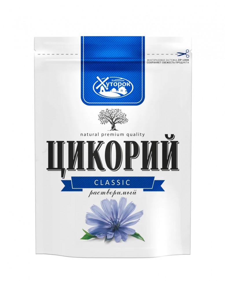Цикорий порошок CLASSIC БАБУШКИН ХУТОРОК Пакет с ЗИП застежкой, 100 г