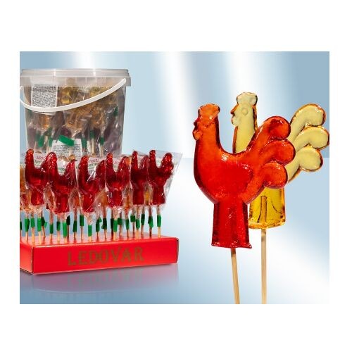 Lollipop Caramel Cockerel no palito 18,5 g.